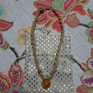 Hemp rope necklace